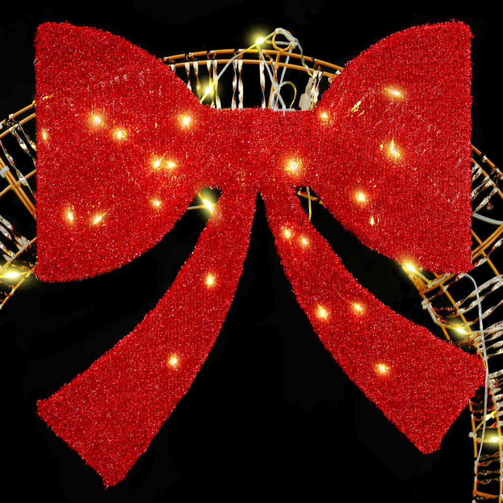 Wreath with 80 LEDs Warm white 90 cm PET